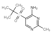 5-(TERT-BUTYLSULFONYL)-2-METHYLPYRIMIDIN-4-AMINE structure, CAS 175201-85-1