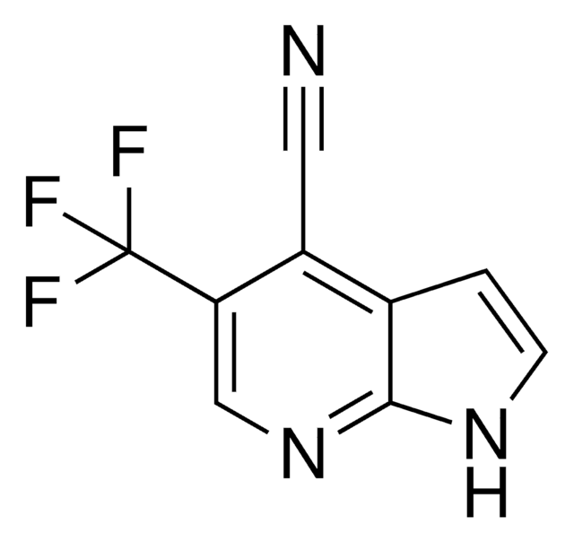 5-(TRIFLUOROMETHYL)-1H-PYRROLO[2,3-B]PYRIDINE-4-CARBONITRILE structure, CAS 1261365-58-5