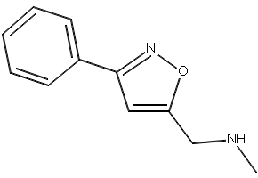 5-[(METHYLAMINO)METHYL]-3-PHENYLISOXAZOLE structure, CAS 852431-00-6