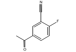 5-ACETYL-2-FLUOROBENZONITRILE structure, CAS 288309-07-9