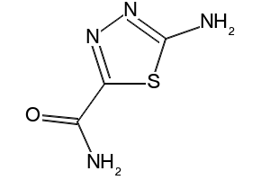 5-AMINO-1,3,4-THIADIAZOLE-2-CARBOXAMIDE structure, CAS 88947-29-9