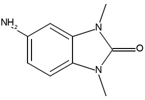 5-AMINO-1,3-DIMETHYL-1H-BENZO[D]IMIDAZOL-2(3H)-ONE structure, CAS 110274-75-4