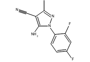 5-AMINO-1-(2,5-DICHLOROPHENYL)-3-METHYL-1H-PYRAZOLE-4-CARBONITRILE structure, CAS 76982-29-1