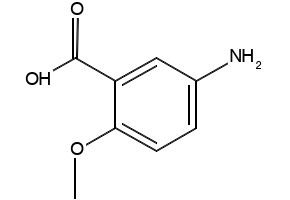 5-AMINO-2-METHOXYBENZOIC ACID structure, CAS 3403-47-2