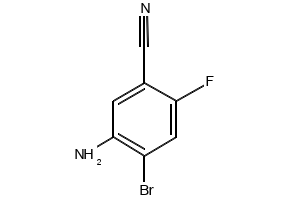 5-AMINO-4-BROMO-2-FLUOROBENZONITRILE structure, CAS 893615-28-6