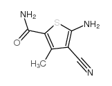 5-AMINO-4-CYANO-3-METHYLTHIOPHENE-2-CARBOXAMIDE structure, CAS 350997-07-8