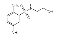 5-AMINO-N-(2-HYDROXYETHYL)-2-METHYLBENZENESULFONAMIDE structure, CAS 13248-55-0