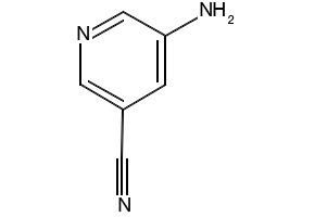 5-AMINONICOTINONITRILE structure, CAS 13600-47-0