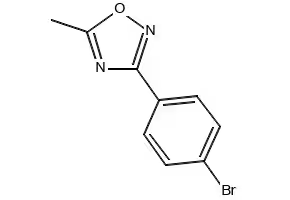 5-BENZYL-3-(4-BROMOPHENYL)-1,2,4-OXADIAZOLE structure, CAS 864836-24-8