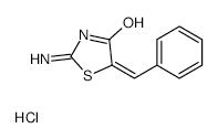 5-BENZYLIDENE-2-IMINOTHIAZOLIDIN-4-ONE HYDROCHLORIDE structure, CAS 56745-36-9