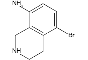 5-BROMO-1,2,3,4-TETRAHYDROISOQUINOLIN-8-AMINE structure, CAS 1260779-54-1