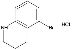 5-BROMO-1,2,3,4-TETRAHYDROQUINOLINE HYDROCHLORIDE structure, CAS 1073968-64-5