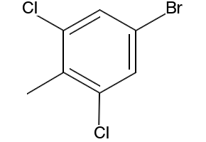 5-BROMO-1,3-DICHLORO-2-METHYLBENZENE structure, CAS 204930-37-0