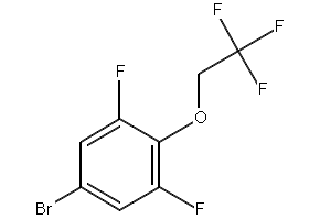 5-BROMO-1,3-DIFLUORO-2-(2,2,2-TRIFLUOROETHOXY)BENZENE structure, CAS 145767-78-8