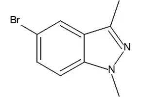 5-BROMO-1,3-DIMETHYL-1H-INDAZOLE structure, CAS 552331-30-3