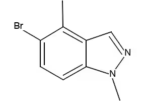 5-BROMO-1,4-DIMETHYL-1H-INDAZOLE structure, CAS 1159511-80-4