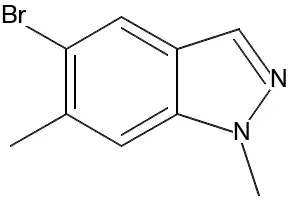 5-BROMO-1,6-DIMETHYL-1H-INDAZOLE structure, CAS 1159511-81-5