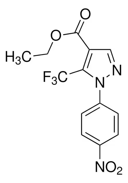 5-BROMO-1-(4-NITROPHENYL)-3-(TRIFLUOROMETHYL)-1H-PYRAZOLE structure, CAS 245748-62-3