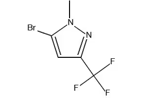 5-BROMO-1-METHYL-3-(TRIFLUOROMETHYL)-1H-PYRAZOLE structure, CAS 524740-42-9