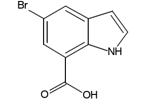 5-BROMO-1H-INDOLE-7-CARBOXYLIC ACID structure, CAS 860624-90-4