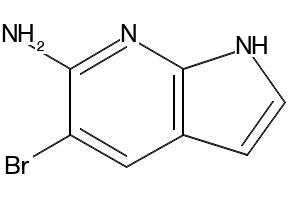 5-BROMO-1H-PYRROLO[2,3-B]PYRIDIN-6-AMINE structure, CAS 1190322-18-9