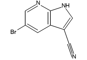 5-BROMO-1H-PYRROLO[2,3-B]PYRIDINE-3-CARBONITRILE structure, CAS 799270-07-8
