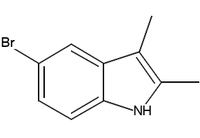 5-BROMO-2,3-DIMETHYL-1H-INDOLE structure, CAS 4583-55-5