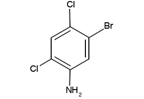 5-BROMO-2,4-DICHLOROANILINE structure, CAS 258344-01-3