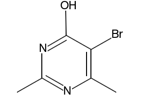 5-BROMO-2,6-DIMETHYLPYRIMIDIN-4-OL structure, CAS 858269-28-0