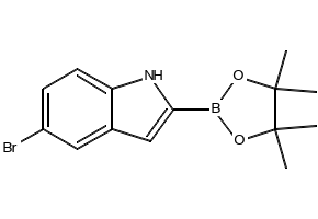 5-BROMO-2-(4,4,5,5-TETRAMETHYL-1,3,2-DIOXABOROLAN-2-YL)-1H-INDOLE structure, CAS 1256358-92-5