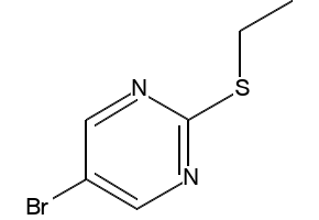 5-BROMO-2-(ETHYLTHIO)PYRIMIDINE structure, CAS 859941-10-9