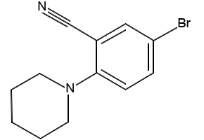 5-BROMO-2-(PIPERIDIN-1-YL)BENZONITRILE structure, CAS 876918-30-8