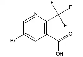 5-BROMO-2-(TRIFLUOROMETHYL)NICOTINIC ACID structure, CAS 436799-36-9