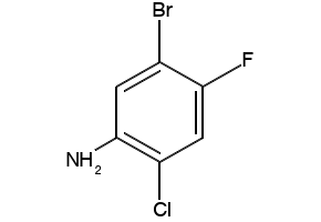 5-BROMO-2-CHLORO-4-FLUOROANILINE structure, CAS 305795-89-5