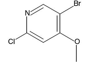 5-BROMO-2-CHLORO-4-METHOXYPYRIDINE structure, CAS 880870-13-3