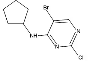 5-BROMO-2-CHLORO-N-CYCLOPENTYLPYRIMIDIN-4-AMINE structure, CAS 733039-20-8