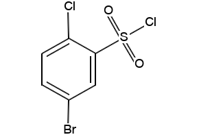 5-BROMO-2-CHLOROBENZENE-1-SULFONYL CHLORIDE structure, CAS 81226-68-8