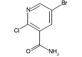 5-BROMO-2-CHLORONICOTINAMIDE structure, CAS 75291-85-9