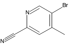 5-BROMO-2-CYANO-4-METHYLPYRIDINE structure, CAS 886364-86-9