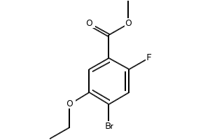 5-BROMO-2-ETHOXY-4-METHYL-3-NITROPYRIDINE structure, CAS 1215206-58-8