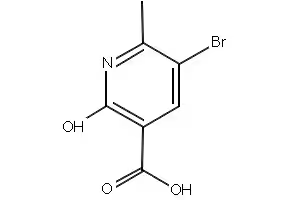 5-BROMO-2-HYDROXY-6-METHYLNICOTINIC ACID structure, CAS 503437-35-2