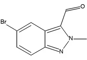 5-BROMO-2-METHYL-2H-INDAZOLE-3-CARBALDEHYDE structure, CAS 1251023-52-5