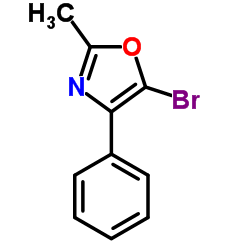5-BROMO-2-METHYL-4-PHENYLOXAZOLE structure, CAS 20662-93-5