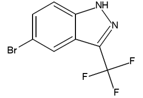 5-BROMO-3-(TRIFLUOROMETHYL)-1H-INDAZOLE structure, CAS 57631-11-5