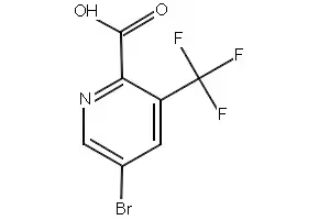 5-BROMO-3-(TRIFLUOROMETHYL)-2-PYRIDINECARBOXYLIC ACID structure, CAS 1211580-84-5