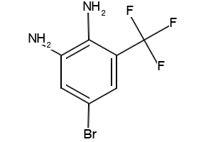 5-BROMO-3-(TRIFLUOROMETHYL)BENZENE-1,2-DIAMINE structure, CAS 157026-19-2