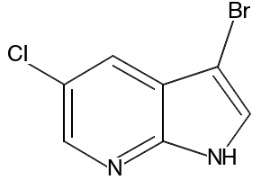 5-BROMO-3-CHLORO-1H-PYRROLO[2,3-B]PYRIDINE structure, CAS 951626-91-8