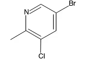 5-BROMO-3-CHLORO-2-METHYLPYRIDINE structure, CAS 914358-72-8