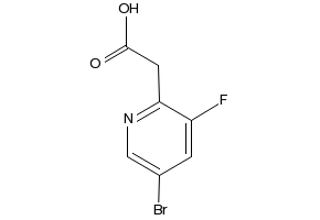 5-BROMO-3-CHLOROPYRIDINE-2-ACETIC ACID structure, CAS 1211525-50-6