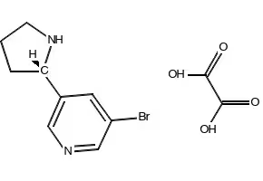 5-BROMO-3-NITRO-2-(PYRROLIDIN-3-YL)PYRIDINE structure, CAS 1020253-22-8